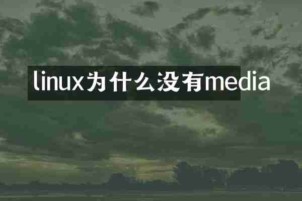linux为什么没有media