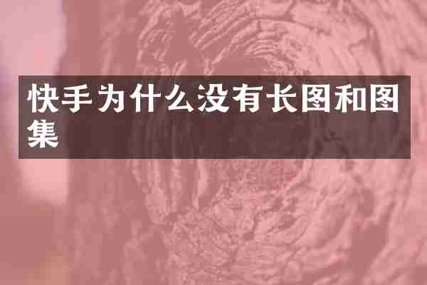 快手为什么没有长图和图集