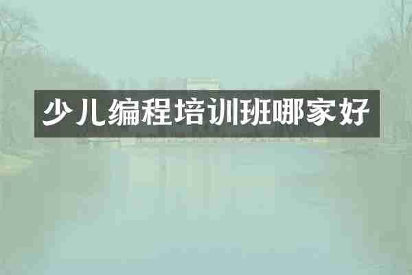 少儿编程培训班哪家好