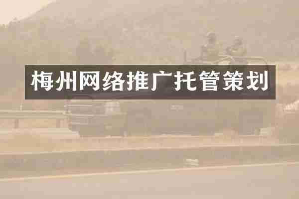 梅州网络推广托管策划