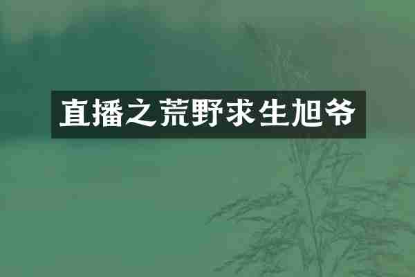 直播之荒野求生旭爷