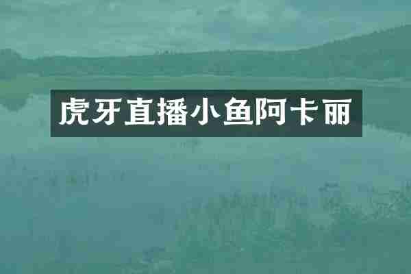 虎牙直播小鱼阿卡丽