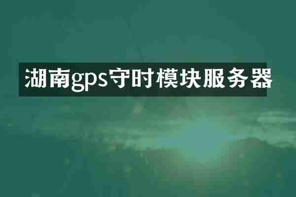 湖南gps守时模块服务器