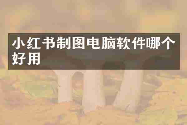 小红书制图电脑软件哪个好用