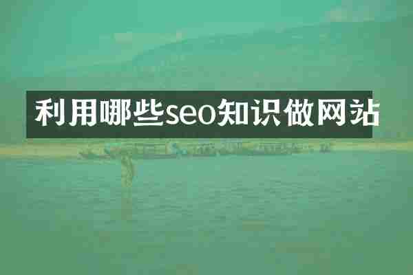 利用哪些seo知识做网站