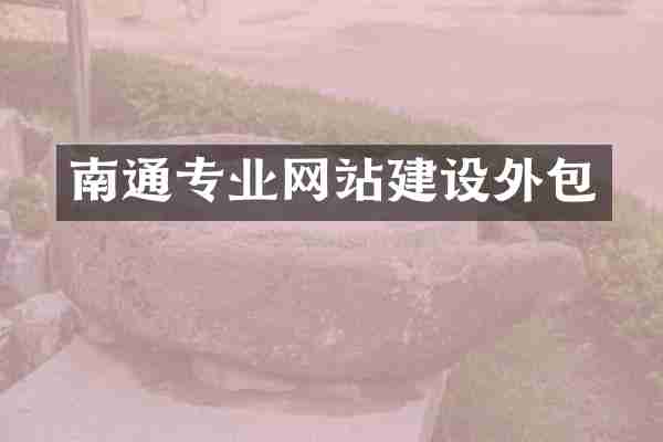 南通专业网站建设外包