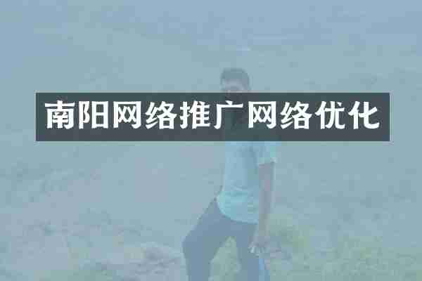南阳网络推广网络优化