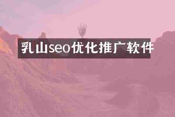 乳山seo优化推广软件