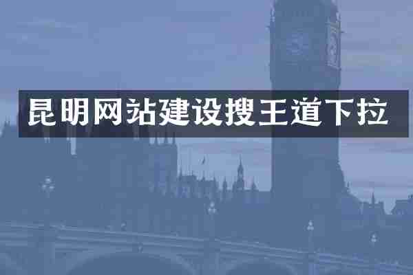 昆明网站建设搜王道下拉