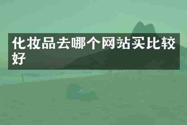化妆品去哪个网站买比较好