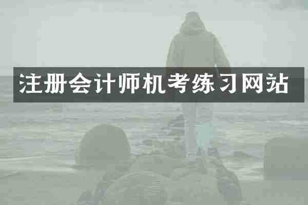 注册会计师机考练习网站
