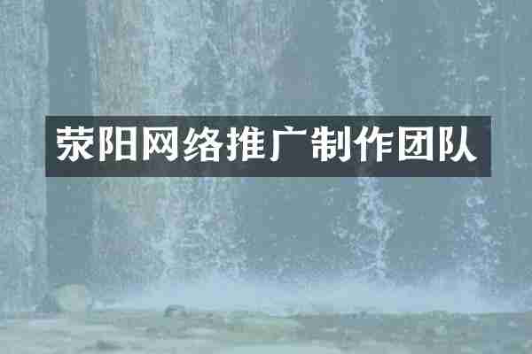 荥阳网络推广制作团队