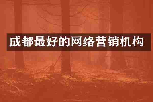 成都最好的网络营销机构