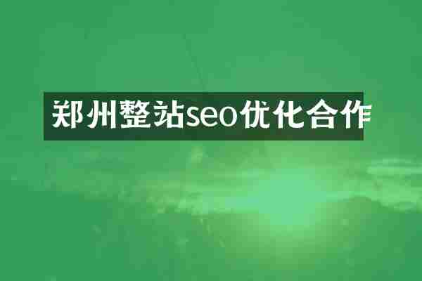 郑州整站seo优化合作