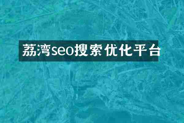 荔湾seo搜索优化平台