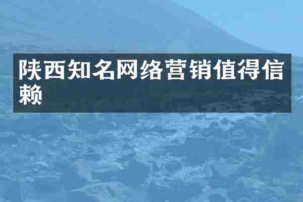 陕西知名网络营销值得信赖