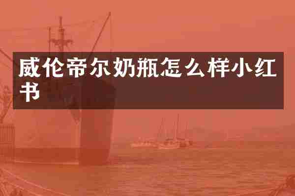 威伦帝尔奶瓶怎么样小红书