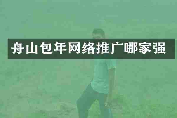 舟山包年网络推广哪家强