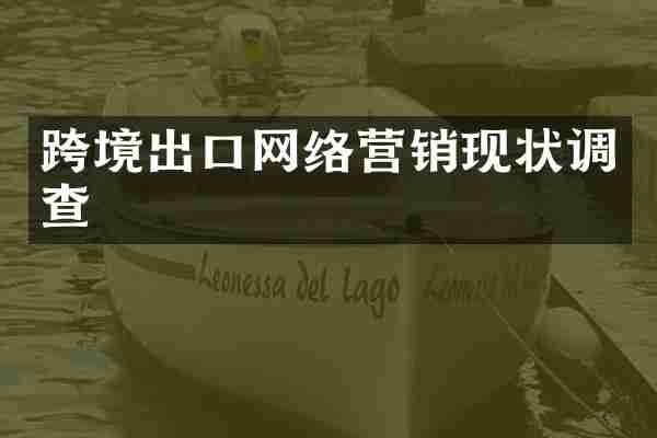 跨境出口网络营销现状调查
