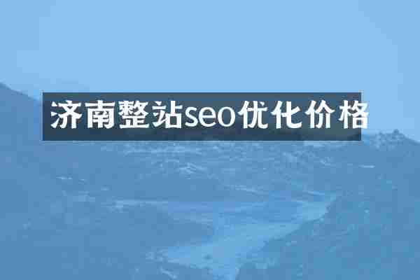 济南整站seo优化价格