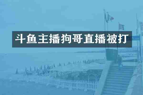 斗鱼主播狗哥直播被打