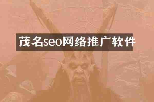 茂名seo网络推广软件