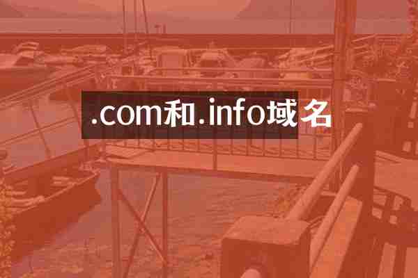 .com和.info域名