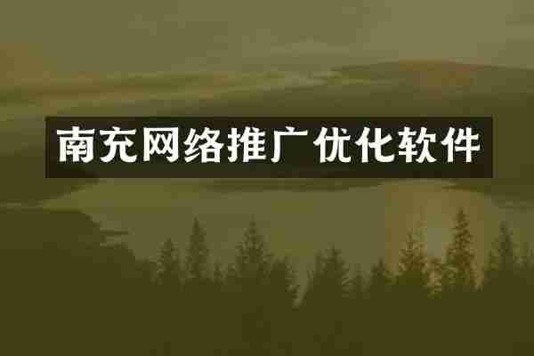 南充网络推广优化软件