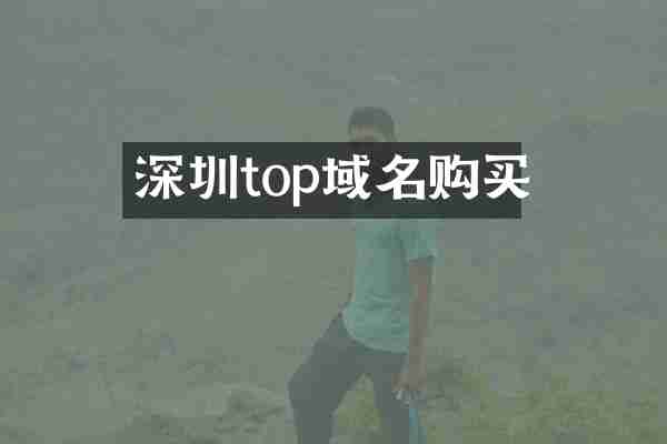 深圳top域名购买