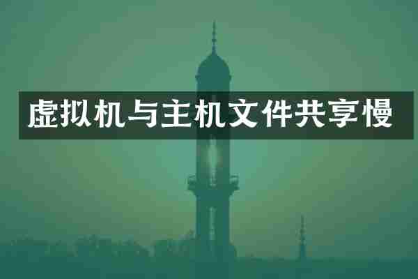 虚拟机与主机文件共享慢