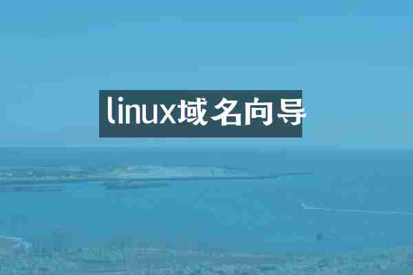 linux域名向导