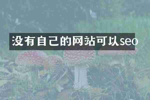 没有自己的网站可以seo