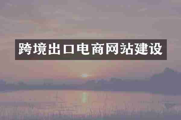 跨境出口电商网站建设