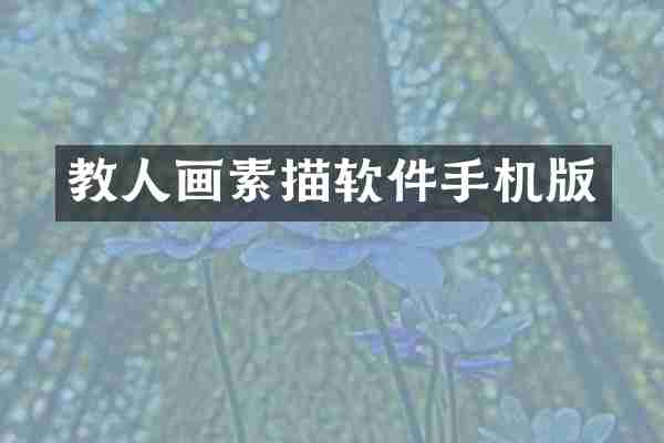 教人画素描软件手机版