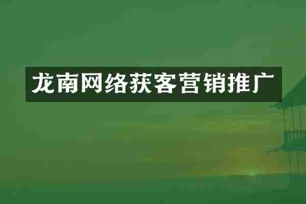 龙南网络获客营销推广