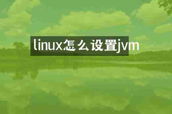 linux怎么设置jvm