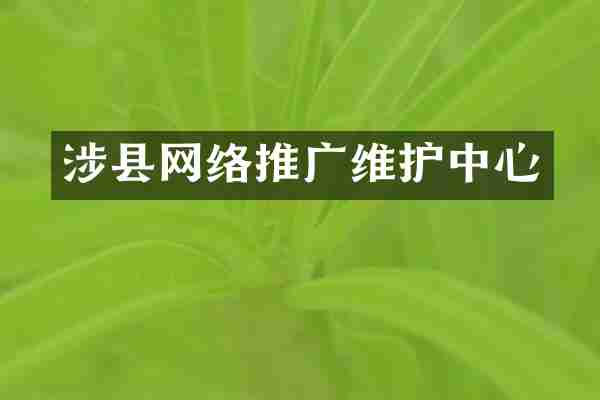 涉县网络推广维护中心