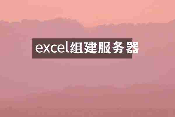 excel组建服务器