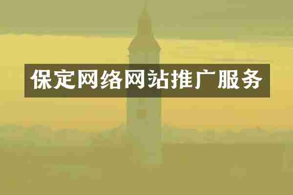 保定网络网站推广服务