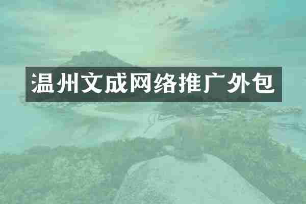 温州文成网络推广外包
