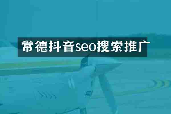 常德抖音seo搜索推广