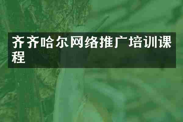 齐齐哈尔网络推广培训课程