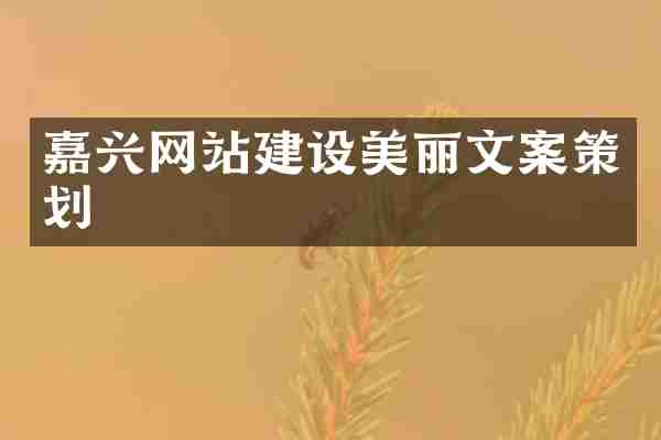 嘉兴网站建设美丽文案策划