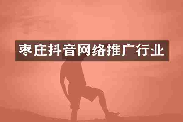 枣庄抖音网络推广行业