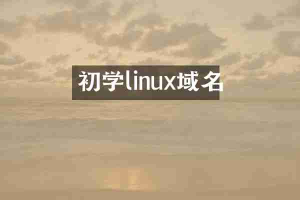 初学linux域名