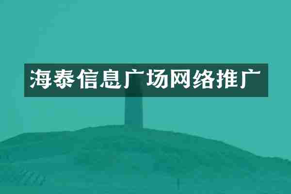 海泰信息广场网络推广