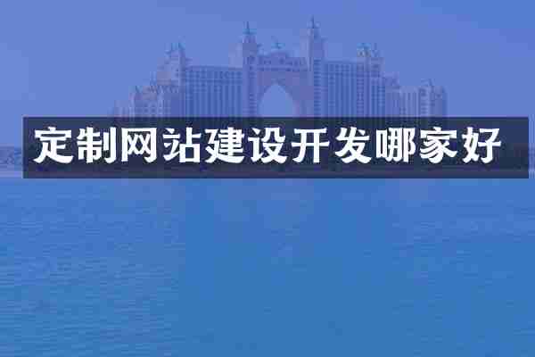 定制网站建设开发哪家好