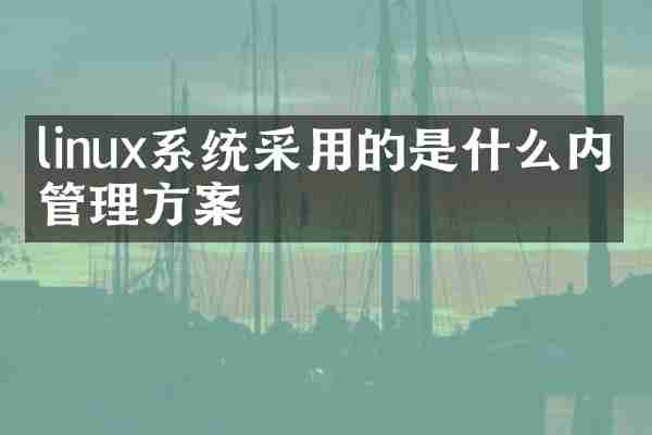 linux系统采用的是什么内存管理方案