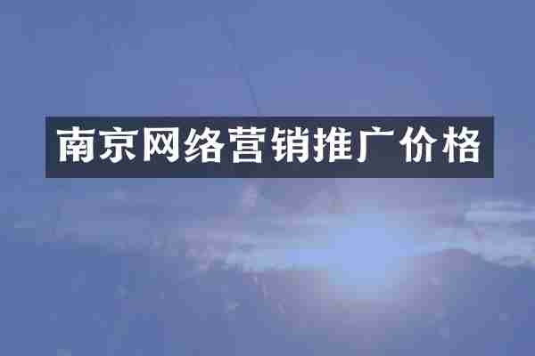 南京网络营销推广价格