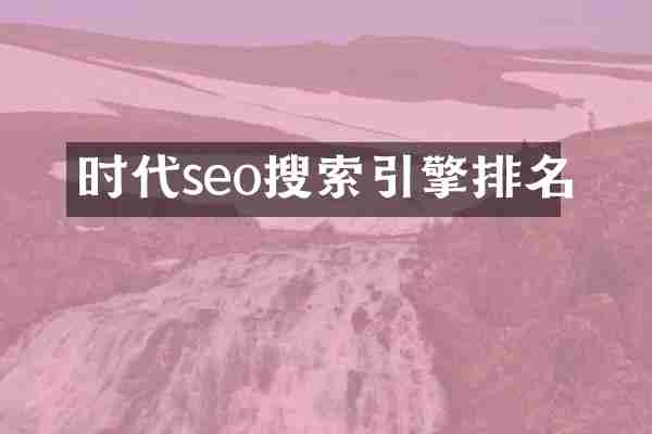 时代seo搜索引擎排名